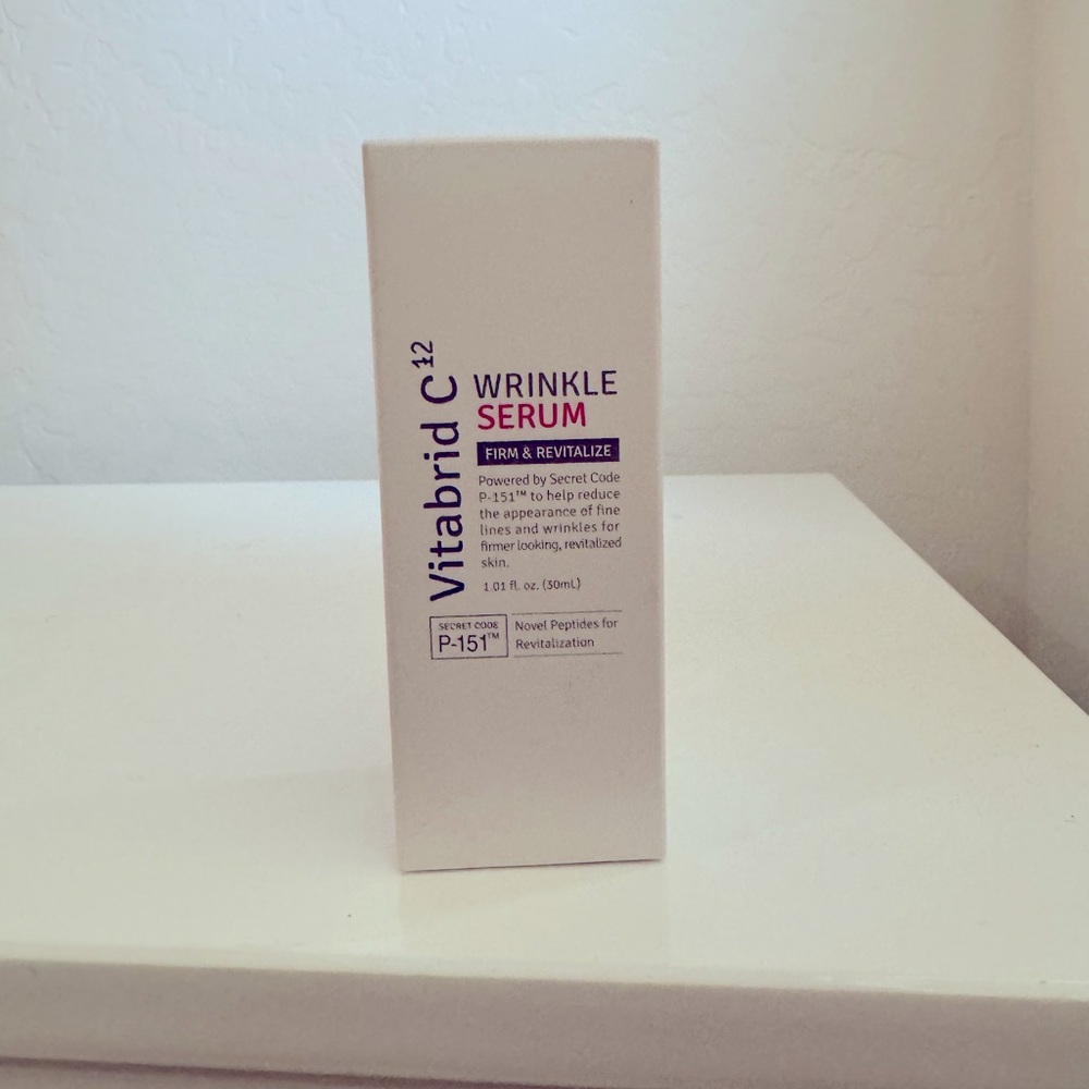 NEW 🖤 Vitabrid c12 Dual Drop Wrinkle Serum 1.01 oz Firm Revitalize